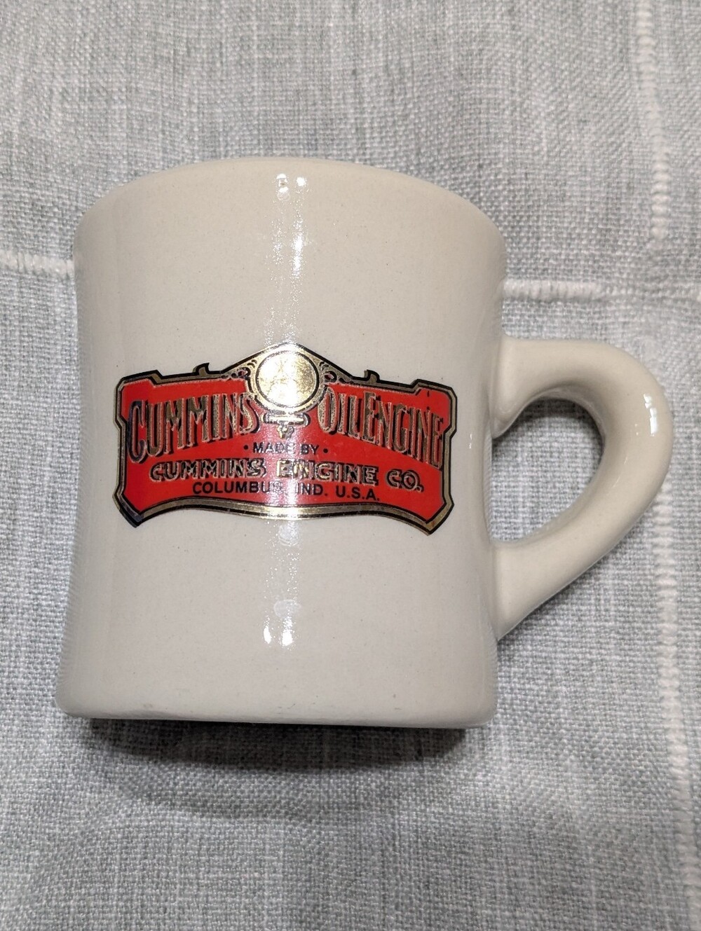 Vintage Cummins Oil Engine Ceramic Mug
